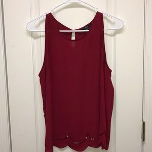 Forever 21 Maroon Tank Top
